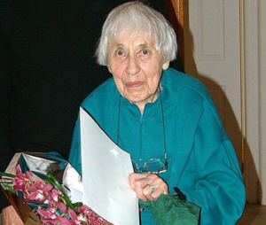 Dorothy Clapp, Past President, long-time Secretary, and a founder of the Society