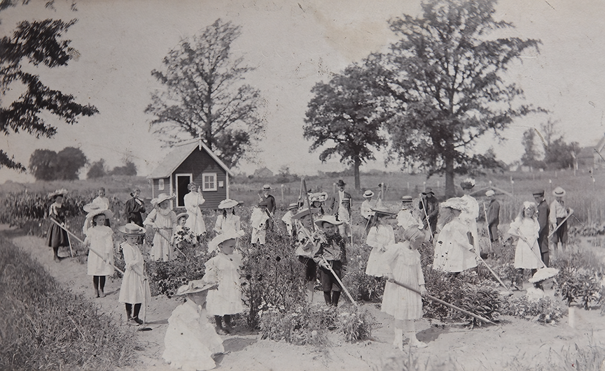 School Garden - S.S.#6 North Gower c.1909