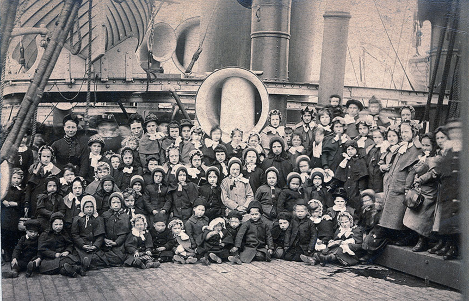 Girls Migration Party aboard SS Siberian ~ 1885