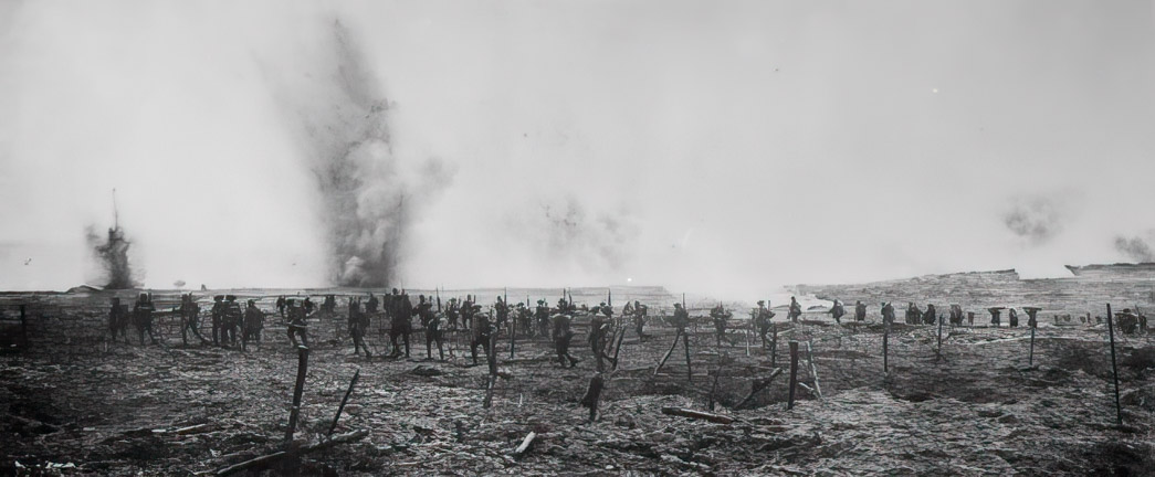 Few photos exist of the Canadian Corps attack on Vimy Ridge.  These are likely soldiers of the 1st Canadian Division.  (photo Library and Archives Canada PA-001087)