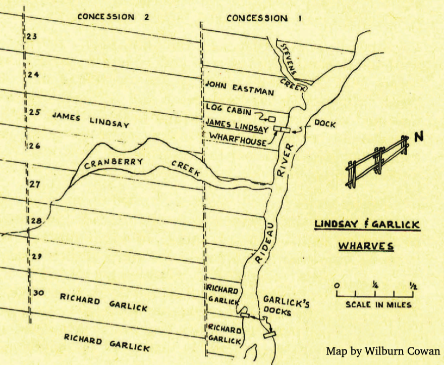 Location of Lindsay's Wharf